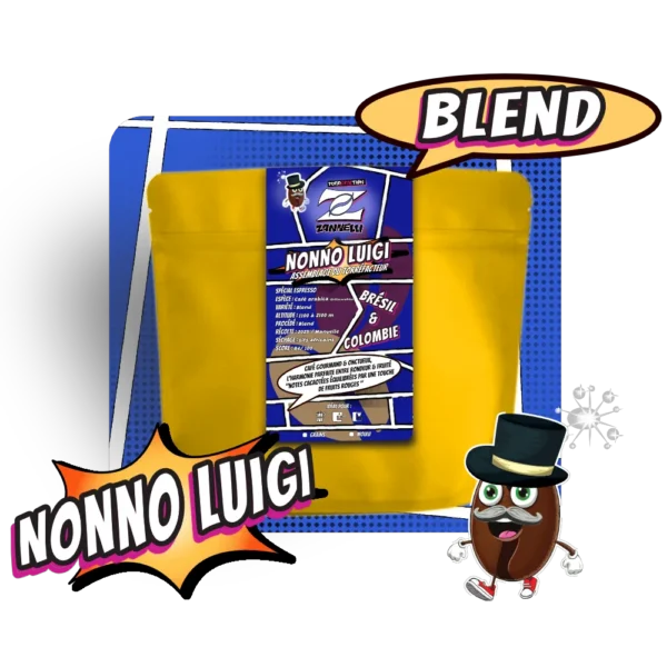 Nonno Luigi - Café specialite 100% arabica - Torréfaction Cafés Zannelli 26170 Buis Les Baronnies Drome Provence
