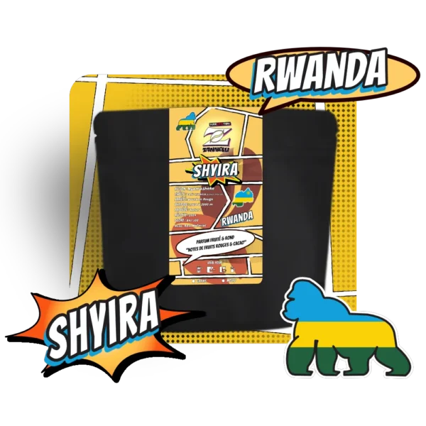 Rwanda Shyira - Café specialite arabica Torréfaction Cafés Zannelli 84110 Vaison La Romaine Vaucluse Provence