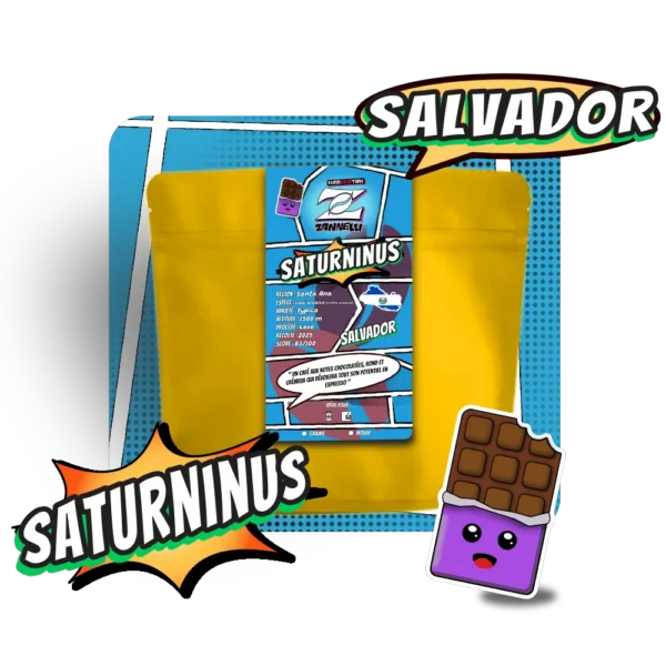 Salvador Saturninus - Café specialite 100% arabica Torréfaction Cafés Zannelli 26110 Nyons Drome Provence