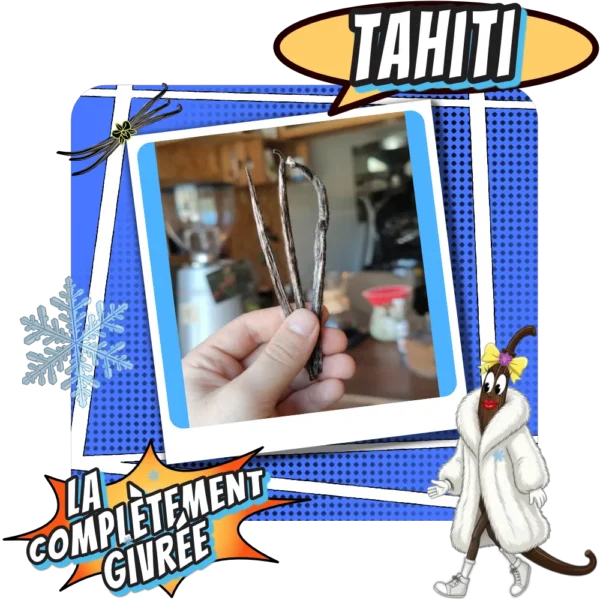 La Complètement Givrée de Tahiti Gousses de Vanille Givrée Tahitensis - Torréfaction Cafés Zannelli 26170 Buis Les Baronnies Drome Provence