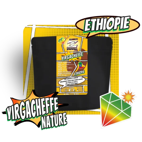 Ethiopie Yirgacheffe Nature - Café arabica Torréfaction Zannelli 26170 Buis Les Baronnies Drome Provence
